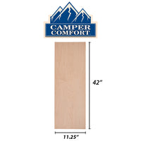 Camper Comfort (Ready-to-Assemble) Raw Maple .25"X11.25"X42" End Panel