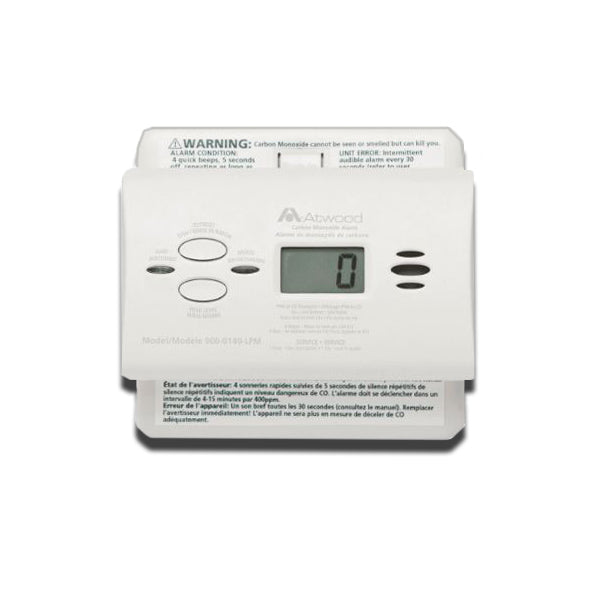 Atwood 32703 RV Carbon Monoxide Detector - LCD Digital, White