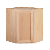 Camper Comfort (Ready-to-Assemble) Raw Maple 24"Wx30"Hx12"D Corner Wall Cabinet