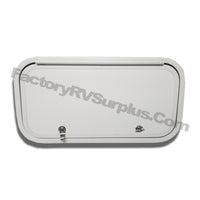24"Wide X  12"High | Round RV Baggage Door | FactoryRvSurplus.com