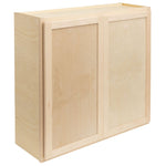 Camper Comfort (Ready-to-Assemble) Raw Maple 33"Wx30"Hx12"D Wall Cabinet