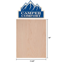 Camper Comfort (Ready-to-Assemble) Raw Maple .25"X11.25"X18" End Panel