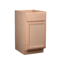 Camper Comfort (Ready-to-Assemble) Raw Maple 18"Wx34.5"Hx24"D Waste Basket Base Cabinet