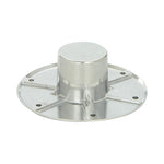 RV Pedestal Table Base Flush Mount | Chrome