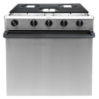 RV Oven 3-Burner Stove Stainless Steel with Range 21" Tall