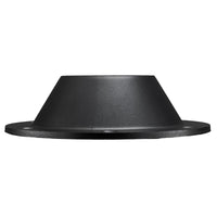 RV Round Table Base Plastic Exposed | Black | Chrome