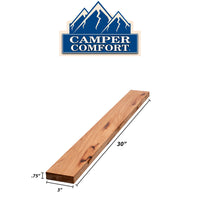 Camper Comfort (Ready-to-Assemble) Rustic Hickory .75"X3"X30" Filler