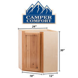 Camper Comfort (Ready-to-Assemble) Rustic Hickory Lazy Susan Cabinet| 18"Wx30"Hx34.5"D
