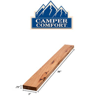 Camper Comfort (Ready-to-Assemble) Rustic Hickory .75"X3"X36" Filler