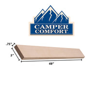 Camper Comfort (Ready-to-Assemble) Raw Maple .75"X5"X48" Valance