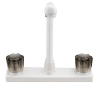 RV Kitchen High Rise Faucet | Smoked Acrylic Knobs