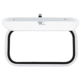 RV Baggage Door Round White 18" X 10"