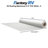 RV Roofing Membrane 9' 6" PVC White