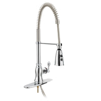 RV Kitchen Faucet Pull Down Gooseneck | Chrome with Tea-Pot Handle