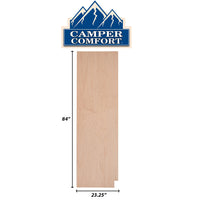 Camper Comfort (Ready-to-Assemble) Raw Maple.25"X23.25"X84" Pantry End Panel -Left Side