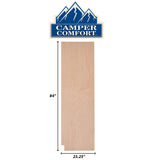 Camper Comfort (Ready-to-Assemble) Raw Maple.25"X23.25"X84" Pantry End Panel - Right Side
