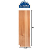 Camper Comfort (Ready-to-Assemble) Rustic Hickory .25"X23.25"X84" Pantry End Panel - Right Side