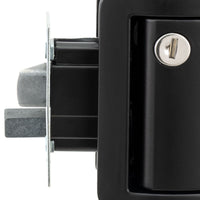 RV Paddle Entry Door Lock Latch Handle Deadbolt Black