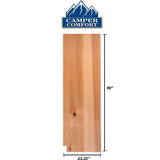 Camper Comfort (Ready-to-Assemble) Rustic Hickory .25"X23.25"X90" Pantry End Panel - Right Side