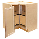 Camper Comfort (Ready-to-Assemble) Raw Maple 36"Wx34.5"Hx24"D Easy Reach Corner Base Cabinet