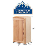 Camper Comfort (Ready-to-Assemble) Rustic Hickory 9"Wx30"Hx12"D Wall Cabinet