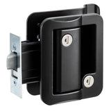 RV Paddle Entry Door Lock Latch Handle Deadbolt Black