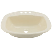 RV Sink Single Bowl 20" Long x 16" | Parchment