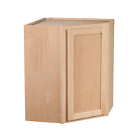 Camper Comfort (Ready-to-Assemble) Raw Maple 24"Wx36"Hx12"D Corner Wall Cabinet