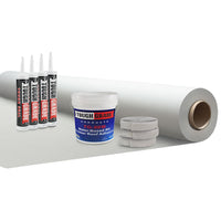 White PVC Roofing Membrane RV Roof Kit 9'6"