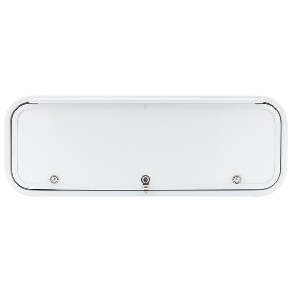 RV Baggage Door Round White 36" X 12"