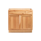 RV Base Cabinet 30"Wx34½"Hx24"D Rustic Hickory