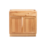 Camper Comfort (Ready-to-Assemble) Rustic Hickory Base Cabinet | 27"Wx34.5"Hx24"D
