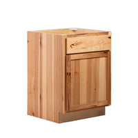 Camper Comfort (Ready-to-Assemble) Rustic Hickory Base Cabinet | 12"Wx34.5"Hx24"D