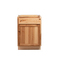 Camper Comfort (Ready-to-Assemble) Rustic Hickory Waste Basket Base Cabinet | 18"Wx34.5"Hx24"D