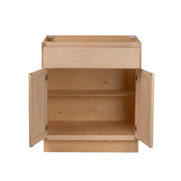 Camper Comfort (Ready-to-Assemble) Raw Maple 30"Wx34.5"Hx24"D Base Cabinet