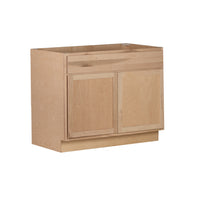 Camper Comfort (Ready-to-Assemble) Raw Maple 36"Wx34.5"Hx24"D Sink Base Cabinet