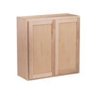 Camper Comfort (Ready-to-Assemble) Raw Maple 36"Wx30"Hx12"D Wall Cabinet