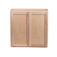 Camper Comfort (Ready-to-Assemble) Raw Maple 27"Wx30"Hx12"D Wall Cabinet