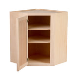 Camper Comfort (Ready-to-Assemble) Raw Maple 24"Wx30"Hx12"D Corner Wall Cabinet