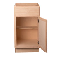 Camper Comfort (Ready-to-Assemble) Raw Maple 15"Wx34.5"Hx24"D Base Cabinet