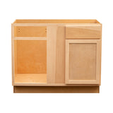 Camper Comfort (Ready-to-Assemble) Raw Maple 42"Wx34.5"Hx24" Blind Base Corner Cabinet