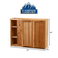 Camper Comfort (Ready-to-Assemble) Rustic Hickory 42"Wx30"Hx12"D Blind Corner wall Cabinet