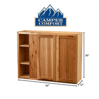 Camper Comfort (Ready-to-Assemble) Rustic Hickory 39"Wx30"Hx12"D Blind Corner wall Cabinet