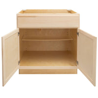 Camper Comfort (Ready-to-Assemble) Raw Maple 27"Wx34.5"Hx24"D Base Cabinet