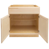 Camper Comfort (Ready-to-Assemble) Raw Maple 27"Wx34.5"Hx24"D Base Cabinet