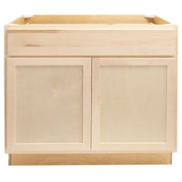 Camper Comfort (Ready-to-Assemble) Raw Maple 36"Wx34.5"Hx24"D Base Cabinet