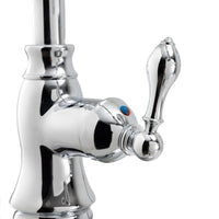 RV Kitchen Faucet Pull Down Gooseneck | Chrome with Tea-Pot Handle