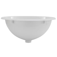 RV Single Bowl 13 ¾" Long x 10 3⁄8 " | White