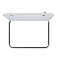 RV Baggage Door Round White 36" X 24"