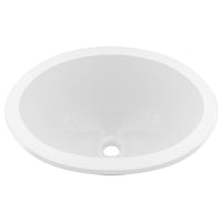 RV Single Bowl 13 ¾" Long x 10 3⁄8 " | White